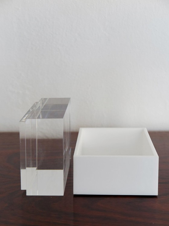 Acrylic glass boxes by Alessandro Albrizzi, 1990s, set of 2, Decorative Objects, Plexiglass (photo 12 of 19)