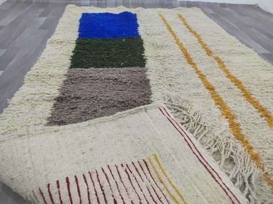 Handgemaakt vloerkleed van puur wol, traditioneel vakmanschap, afmeting 150/350 cm – Aime Té (photo 5 of 9)