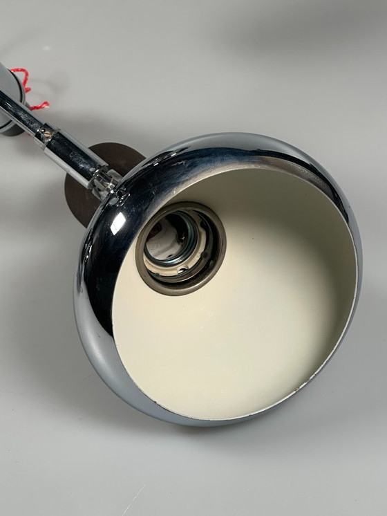 Image 1 of Lampada da soffitto anni '60/'70, faretto a 3 luci, metallo, stile spaziale