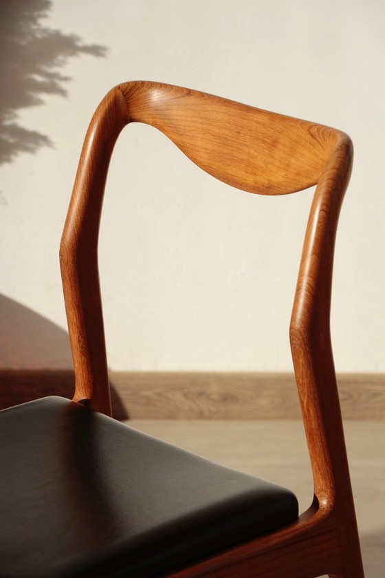 Image 1 of Set of 6 Vintage Scandinavian Teak Chairs – 1960s