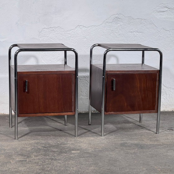 Image 1 of Bauhaus Bedside Table by Mücke-Melder, 1950s