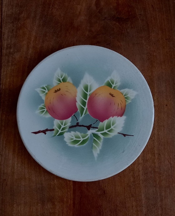 Image 1 of Salvamanteles pequeño y redondo de loza