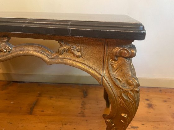 Image 1 of Table basse en laiton Tablejre Side Table 60s French