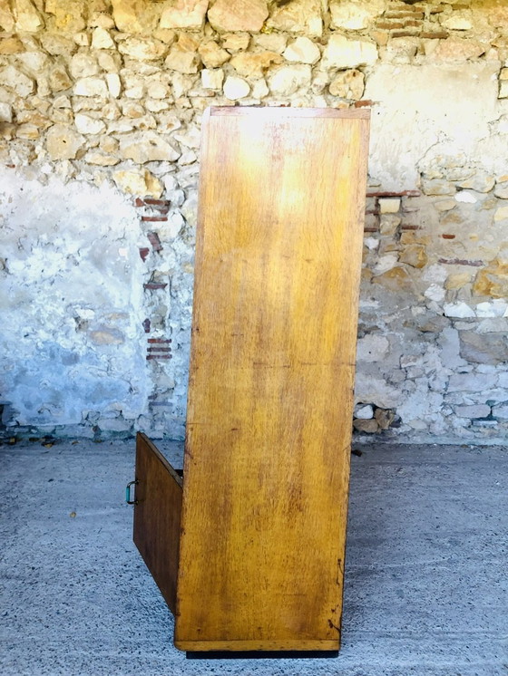 Image 1 of Vintage Wall Unit With / Bookcase Circa 1950’S