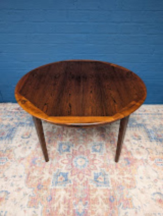 Image 1 of Tavolo da pranzo allungabile vintage, palissandro, anni '60