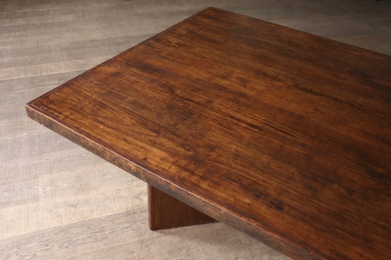 Pierre Jeanneret Large Library Table PJ-TAT-08-A, Chandigarh, 1955 – Dining tables, Wood, Vintage (photo 9 of 20)