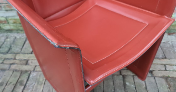 Image 1 of 4 vintage, design stoelen Matteo Grassi, Korium