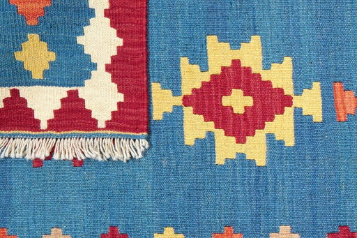 Hand-woven kilim gashgai 298 x 85 cm