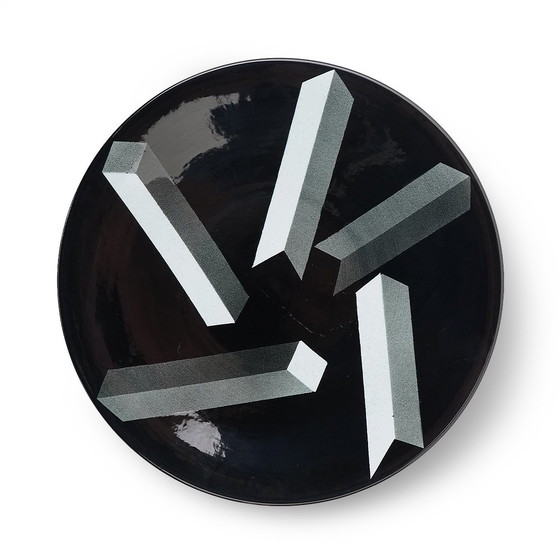 Image 1 of Assiette en céramique décorée "Atlantis" par Rolf Sinnemark pour Rorstrand, années 1980