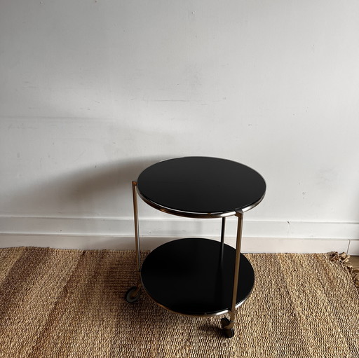 Carrito RBS de cristal negro IKEA estilo vintage de los 80