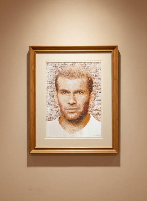 Britz, Chris - Zidane (Zinédine Zidane) - Handsigned - Offset lithograph
