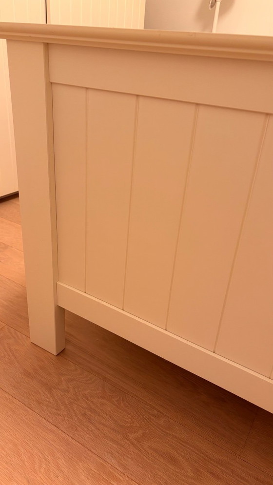 Cama doble con somier de láminas y colchón. – Camas de matrimonio, Wood (photo 5 of 5)