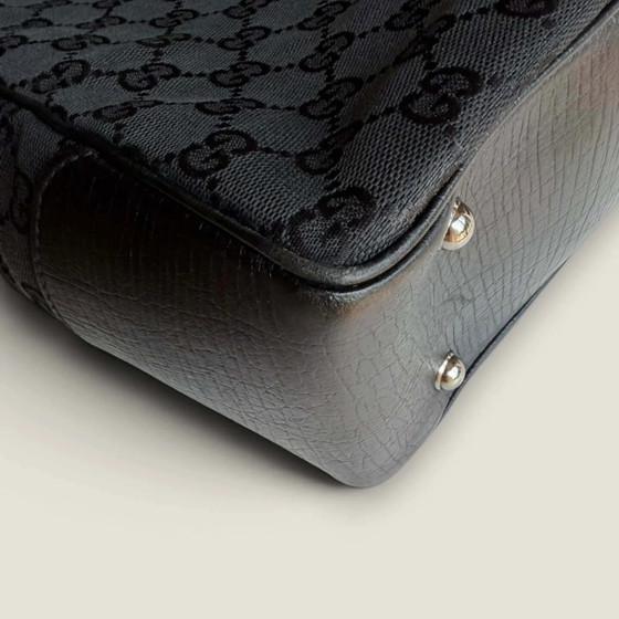 Bolso tote Gucci GG Supreme lona bambú negro – Bolsos tote, Cuero, Vintage (photo 13 of 15)