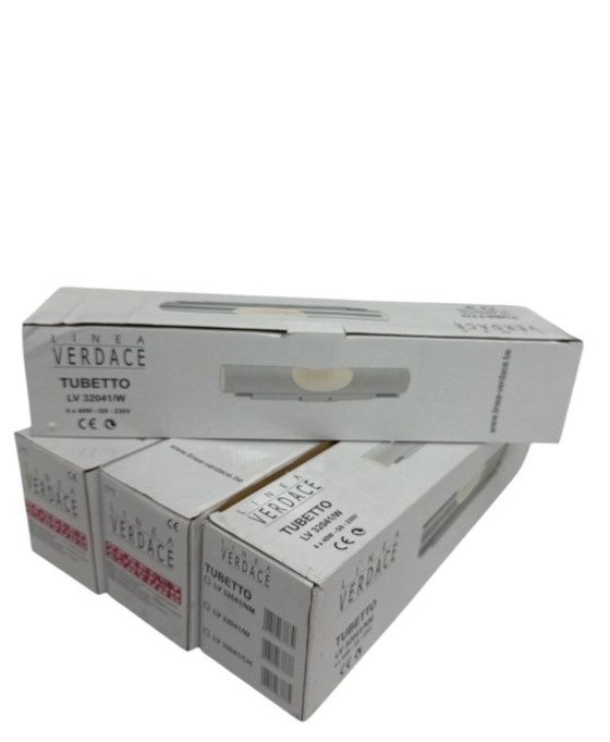 Image 1 of 2x Linea Verdace - Wall lamp - Tubetto - White (Metal)