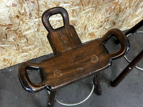 Image 1 of 4x 50's 60's Bar Stools Tabouret de bar Attributed Carl Malmsten Sweden Design