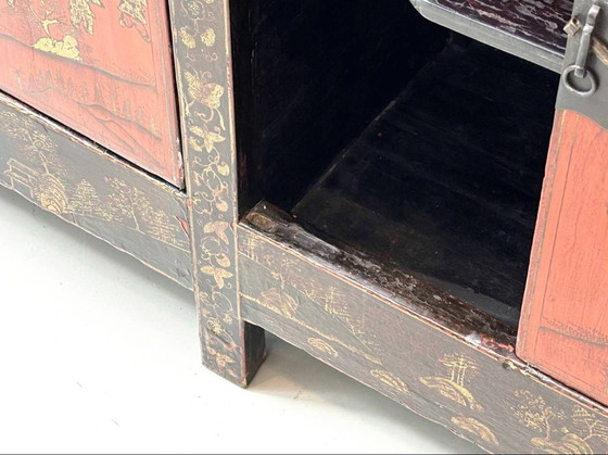 Image 1 of Cómoda de madera de olmo de la dinastía Qing, finales del siglo XIX