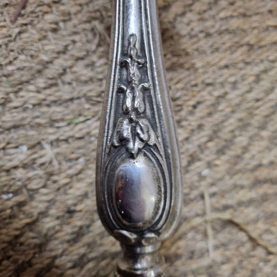 Image 1 of Lampe Métal Argenté 1930