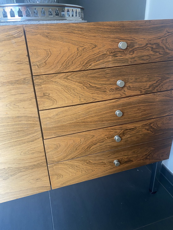 Image 1 of Vermutlich WK Dressoir Teak Mid Century Wandmontage möglich 