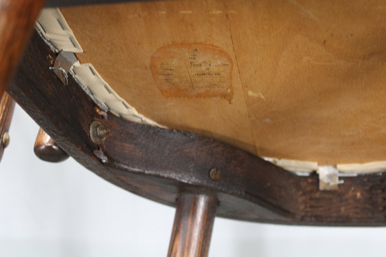 Image 1 of 1960 Antonin Suman Ensemble de six chaises de salle à manger en hêtre, restaurées