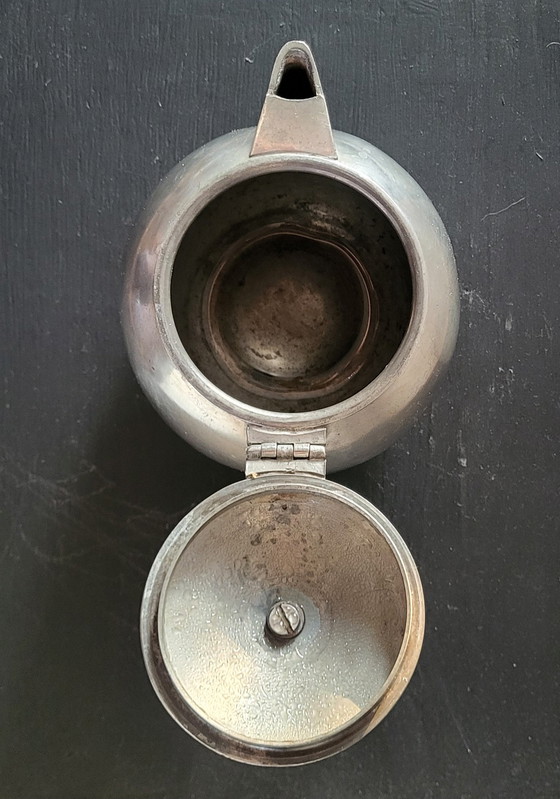 Image 1 of Tinnen Art Nouveau theepot GERO, Theodorus Hooft