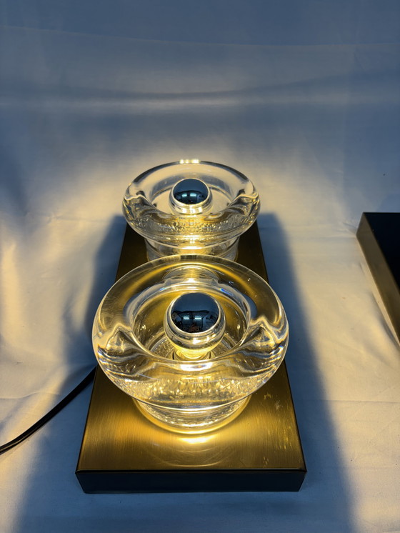 Image 1 of Vintage space age set wall lamps gebrüder Cosack 1960s