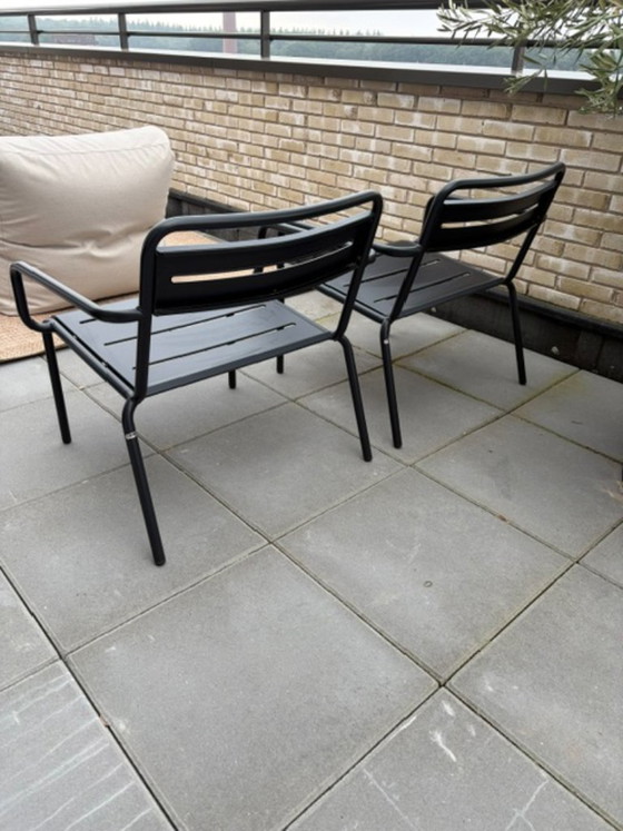 Image 1 of 2 fauteuils lounge EMU Star noirs + coussins magnétiques