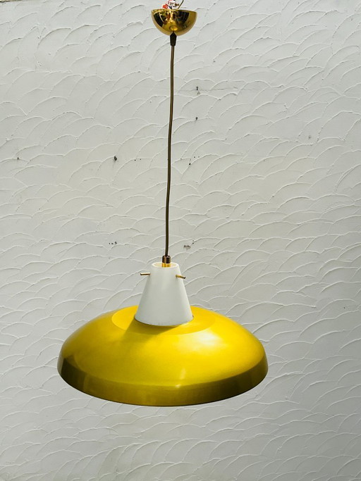 Philips Vintage Louis Kalff Style Pendant Lamp Mustard