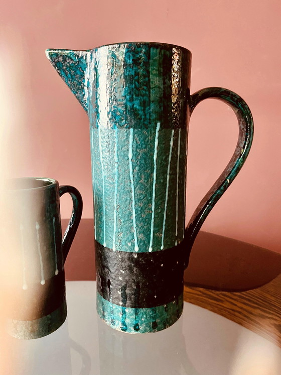 Image 1 of UNIQUE MID-CENTURY CERAMIC COFFEE SET