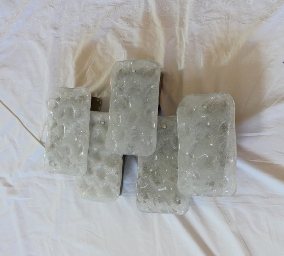 Image 1 of Kaiser wandlamp, wandlamp, ijsglas, jaren 60/70, UK1aeb