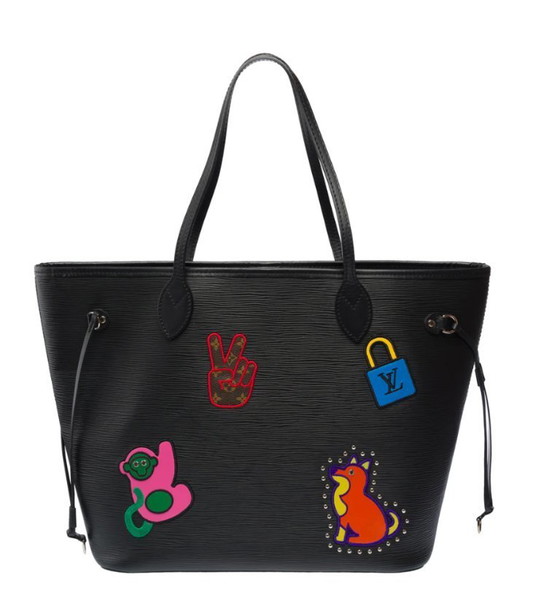 Image 1 of Borsa LOUIS VUITTON Neverfull en Cuir Noir - 103299