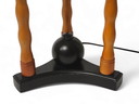Houten tafellamp, Temde Lighting, jaren 80