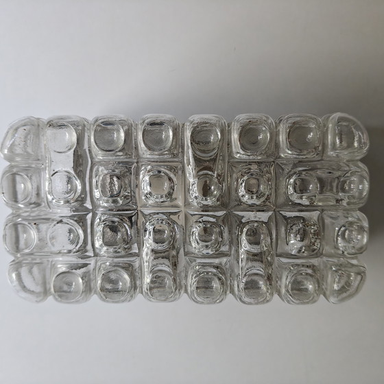 Image 1 of Vintage brutalist ice glass lamp – Erco - Germany, 1970s