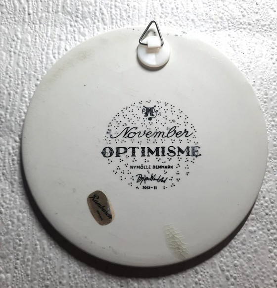 Image 1 of  Bjørn Wiinblad Nymølle wandplaat november "Optimisme"