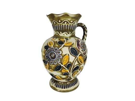 Image 1 of Bay Keramik - modelo 63-24 - W-Alemania - decoración floral - años 60