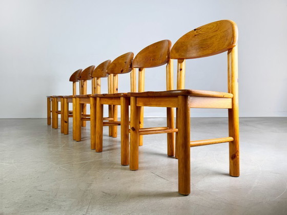 Image 1 of Set di 6 sedie Rainer Daumiller Sedia del Medioevo in pino vintage