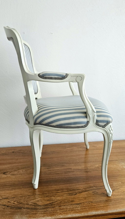 Louis Xv-stijl fauteuil – Wood, Cotton (photo 2 of 8)