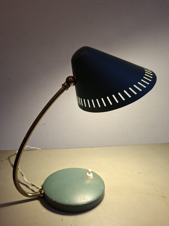 Lampada da scrivania Mid-century suggestiva – Lampade da tavolo, Metal, Brass (photo 8 of 11)