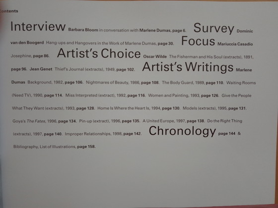 Image 1 of Marlene Dumas softcover book