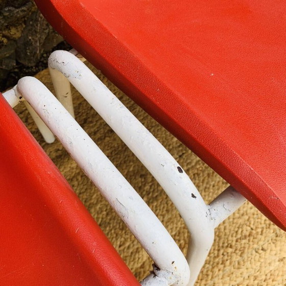 Image 1 of Set of 4 red europa chairs