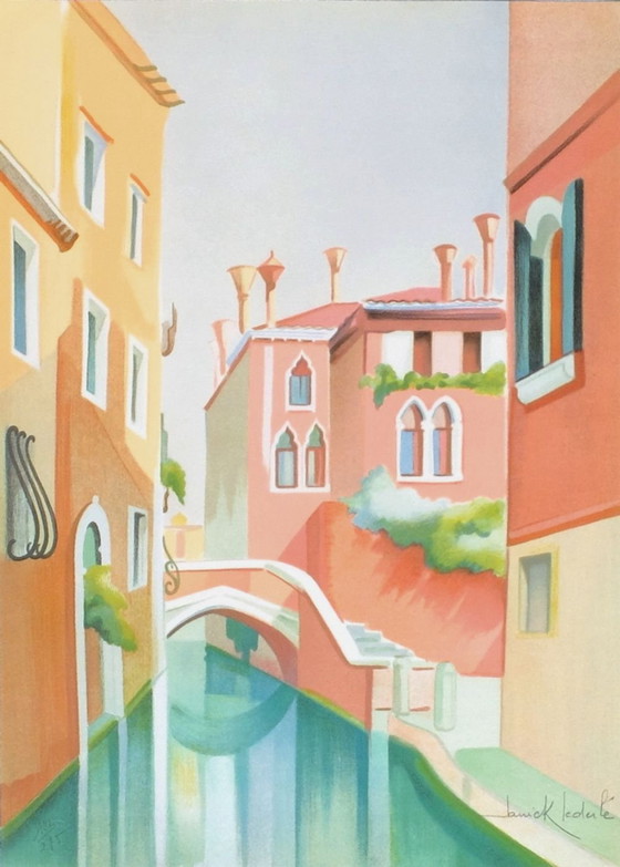 Image 1 of Janick LEDERLE Souvenir de Venise I Signed lithograph 1990