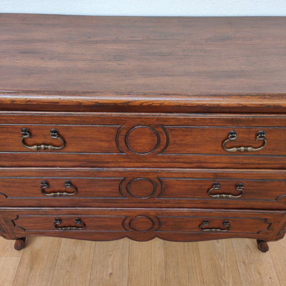 Image 1 of Vintage rustic wooden chest of drawers