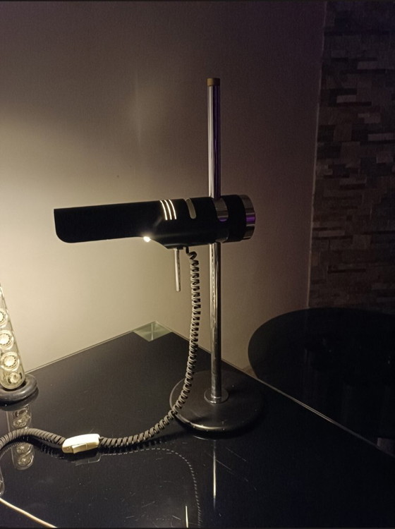 Bureaulamp model 603 van M. Marca, jaren 70. – Tafellampen, Metal (photo 12 of 14)