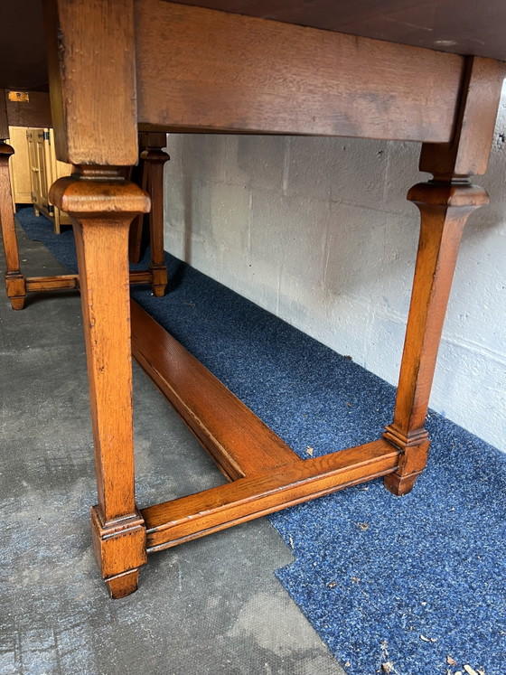 Cherry wood Art Nouveau RAC Royal antique dining table (photo 11 of 12)