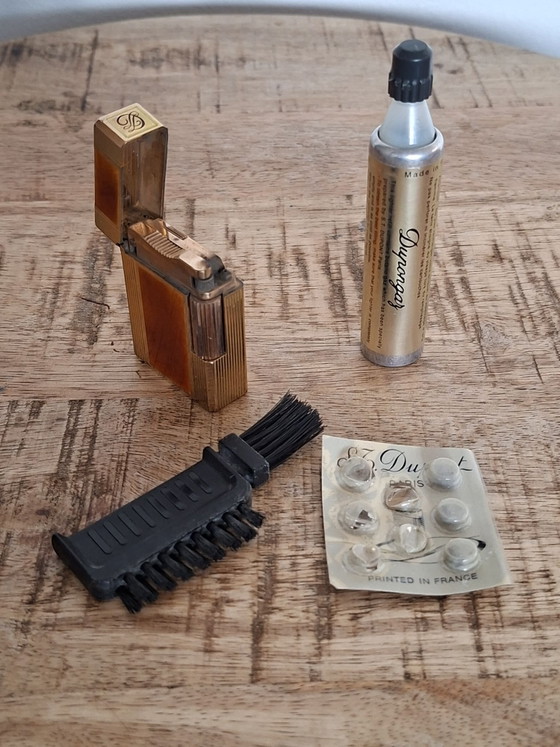 S.T. Dupont Ligne 1 – Working! + Full Gas Cartridge – Decorative Objects, Gold, Metal (photo 4 of 8)