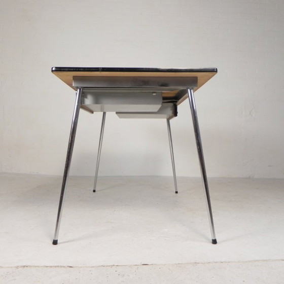 Formica table, desk with 2 drawers, 1950s – Dining tables, Plastic, Iron (photo 12 of 19)