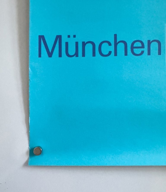 Image 1 of München 1972 – Cycling (Rennrad) – 1972 – Original Vintage Poster by Otl Aicher | Lithograph Plakat | 84.1 × 59.4 cm | Germany