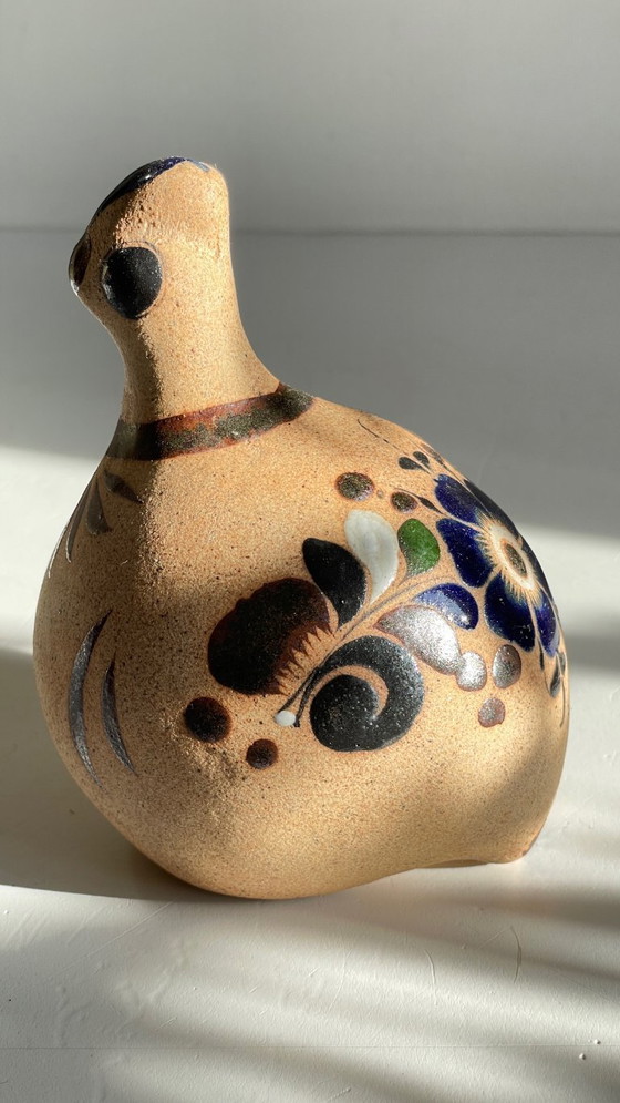 Image 1 of BIRD Handmade stoneware Mexico VINTAGE