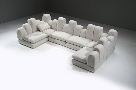 Image 1 of Zeldzame vintage Dromadaire sectionele bank van Hans Hopfer voor Roche Bobois Frankrijk