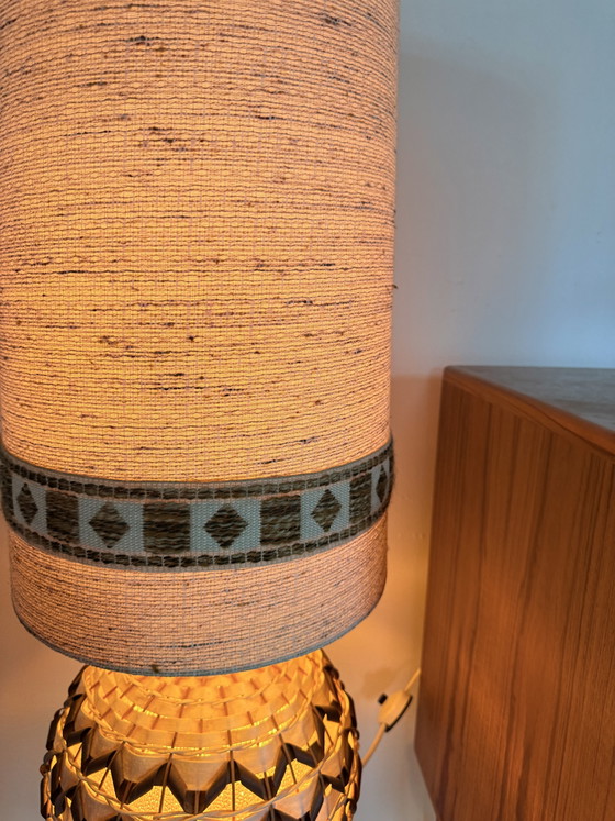 Vintage Deense ‘Pineapple’ Vloerlamp ‘70 – Vloerlampen, Glass, Plastic (photo 9 of 13)