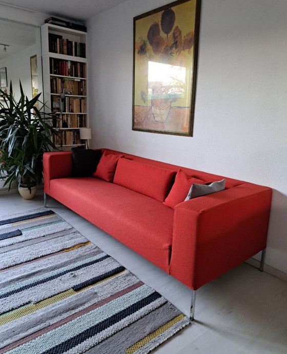 Image 1 of Beautiful red wool 4-seater from MDF Italia, model Allen / Bruno Fattorini